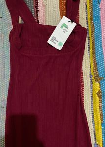 Red Bodycon Midi Dress