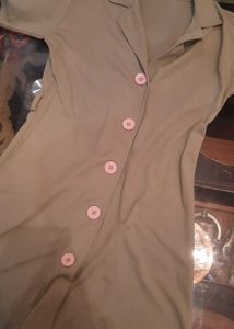 Green Button-Down Dress