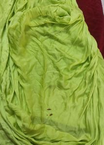 Parrot Green Satin Dress