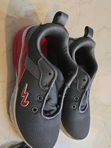 🆕Grey And Red Sports Shoes (NEW)🩶❤️✅