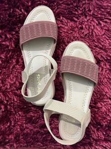 Peach Platform Sandals