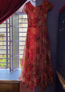 Floral Organza Gown