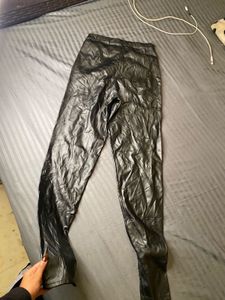 faux leather bottoms