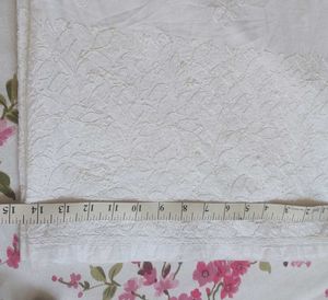 White Chikankari Wide Leg Plazzo