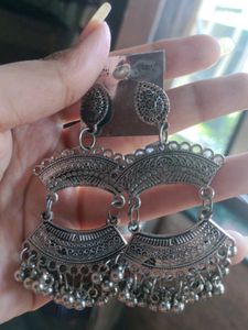 Boho Silver Dangle Earrings