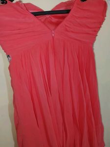 Coral Party Mini Dress