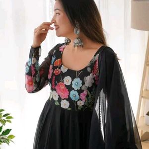 Floral Anarkali Kurta Set