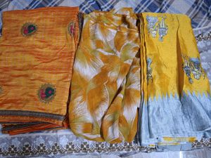 Assorted Indian Sarees - Set of 3