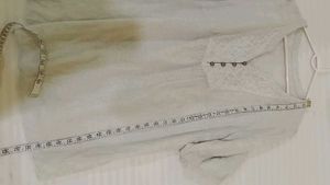 White Embroidered Tunic Top 36-40