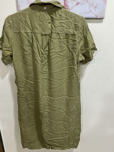 Olive Green Shirt Dress