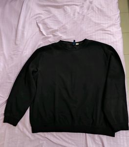 Original H&M Black Solid Sweatshirt