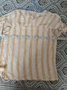 Striped Cold Shoulder Top