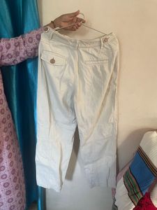 Beige Casual Pants