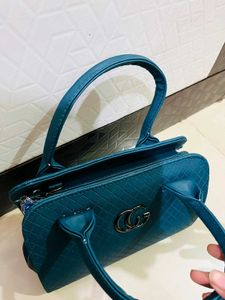 Teal Quilted Satchel Bag New With Tag