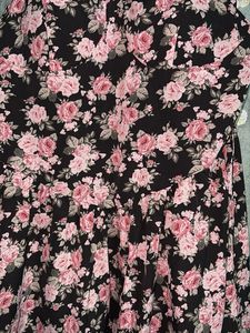 Lack Floral Corset Mini Cute Dress