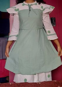 Cute Green Polka Dot Dress