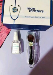 Man Matters Derma Roller and Sanitizer