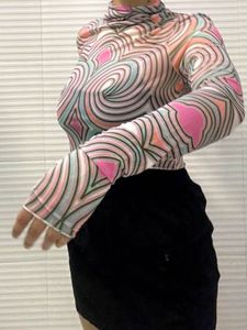 AFRM Zadie Turtleneck Mesh Top