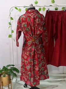 Maroon Floral Brand New Coord Set