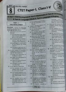 CTET SOLVED PAPER WITH DETAILED EXPLANATION