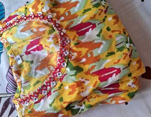 Yellow Printed Kurta