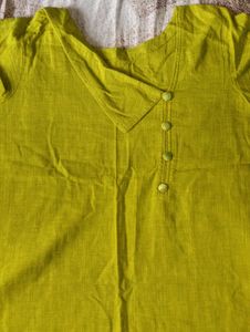 Green Cotton Kurta