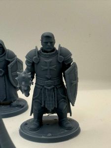 collection of seven hero miniatures,