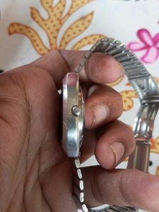 Hmt Kailash Automatic White Dial  Mens Watch