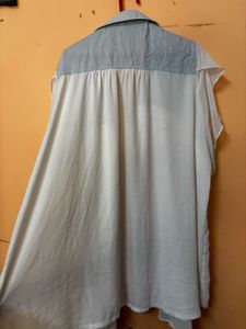 Sheer Patchwork Blouse
