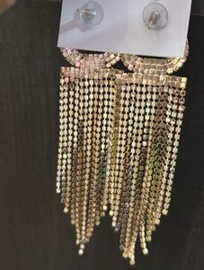 Glamorous Rhinestone Dangle Earrings