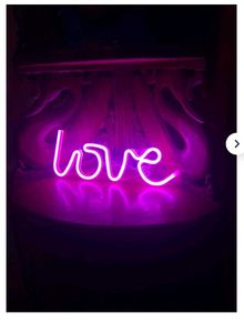 Pink &#39;Love&#39; Neon Sign