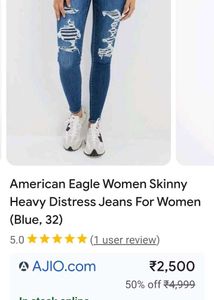 Distressed American Eagle Jeans