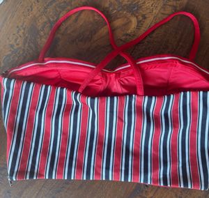 Striped Bustier Crop Top