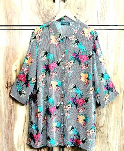 Multicolour Long Shirt Size-48