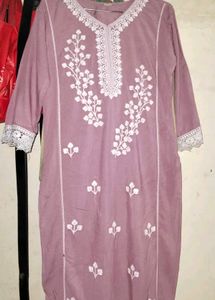 Elegant Mauve Kurta