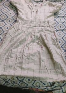 White Checkered Dress