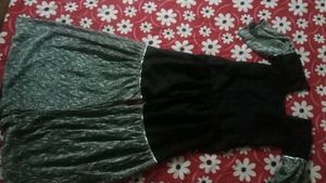Black &amp; Silver Embellished Dress..