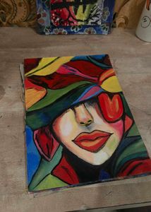 Colorful Abstract Face Art