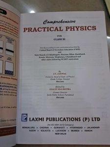 11th Physics And Chemistry CBSE PRACTICAL MANUALS