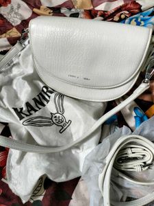 White Og Crocodile Crossbody Bag