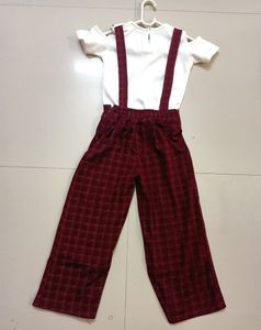 Dungree and Tshirt Co-ord Set