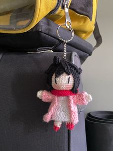 Mikasa Crochet Anime Character Keychain