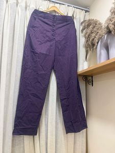 Purple Wide Leg Pants