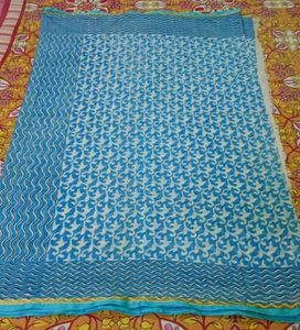 Sky Blue Saree