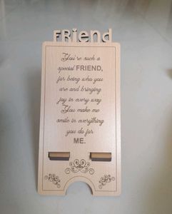 New Friend Wooden Gift Showpiece