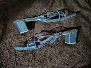 Grey Heeled Sandals