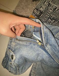 straight Leg blue Denim Jeans