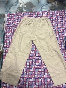 beigh linen pants Zara