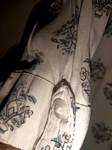 Patterned White short kurti