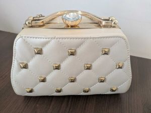 Ivory Luxe Golden Bag